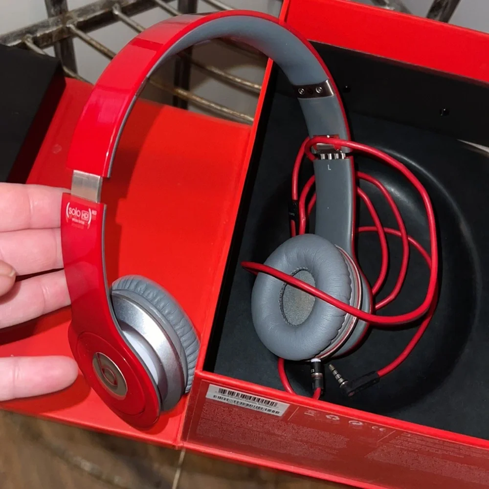Beats by Dre nice red and grey in box
